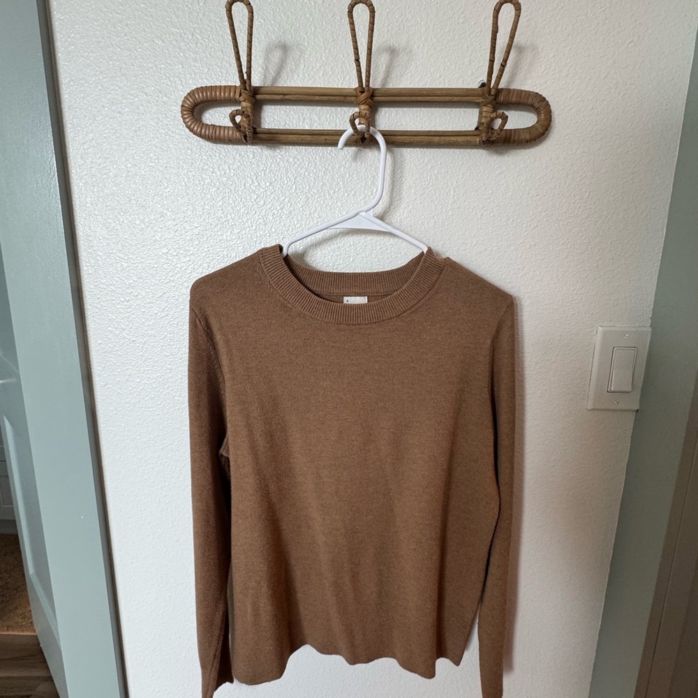 a new day camel crewneck sweater